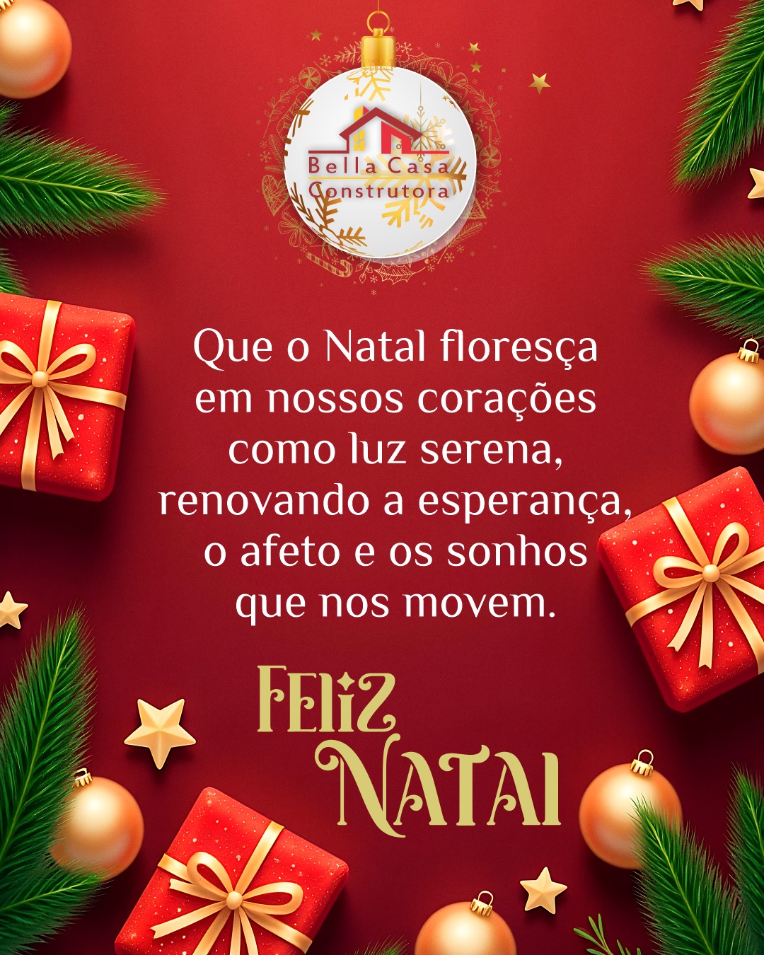 Neste momento especial de celebração e renovação,
expressamos nossa profunda gratidão a todos que caminharam conosco em 2025.

Aos nossos clientes, pela confiança.
Aos nossos colaboradores, pela dedicação.
Aos nossos parceiros de negócios, pela parceria sólida e inspiradora.

Cada conquista deste ano foi construída com o esforço e o apoio de vocês.

Desejamos um Natal iluminado e um Ano Novo repleto de saúde, prosperidade e realizações.
Seguimos juntos em 2026!