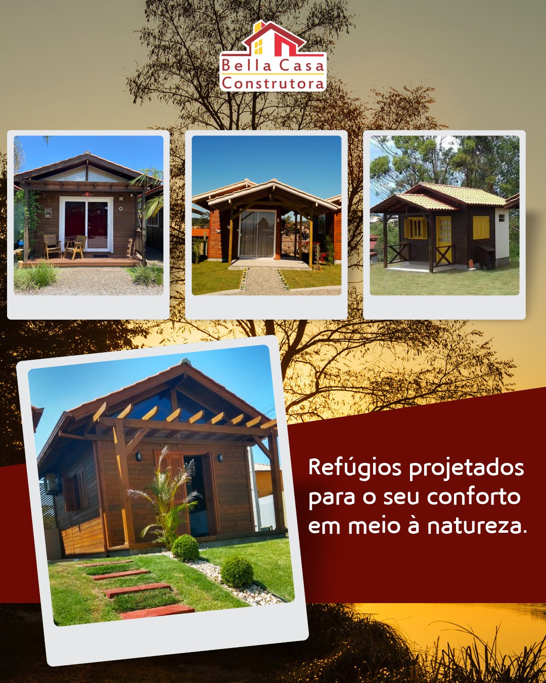 Seu terreno pode ser muito mais do que um espaço vazio.

Com chalés planejados pela Bella Casa Construtora, ele se transforma em hospedagem de sucesso e fonte de renda constante.

Invista com quem tem mais de 13 anos de experiência em Garopaba e região.

Converse com a gente no WhatsApp: (48) 99924-3624